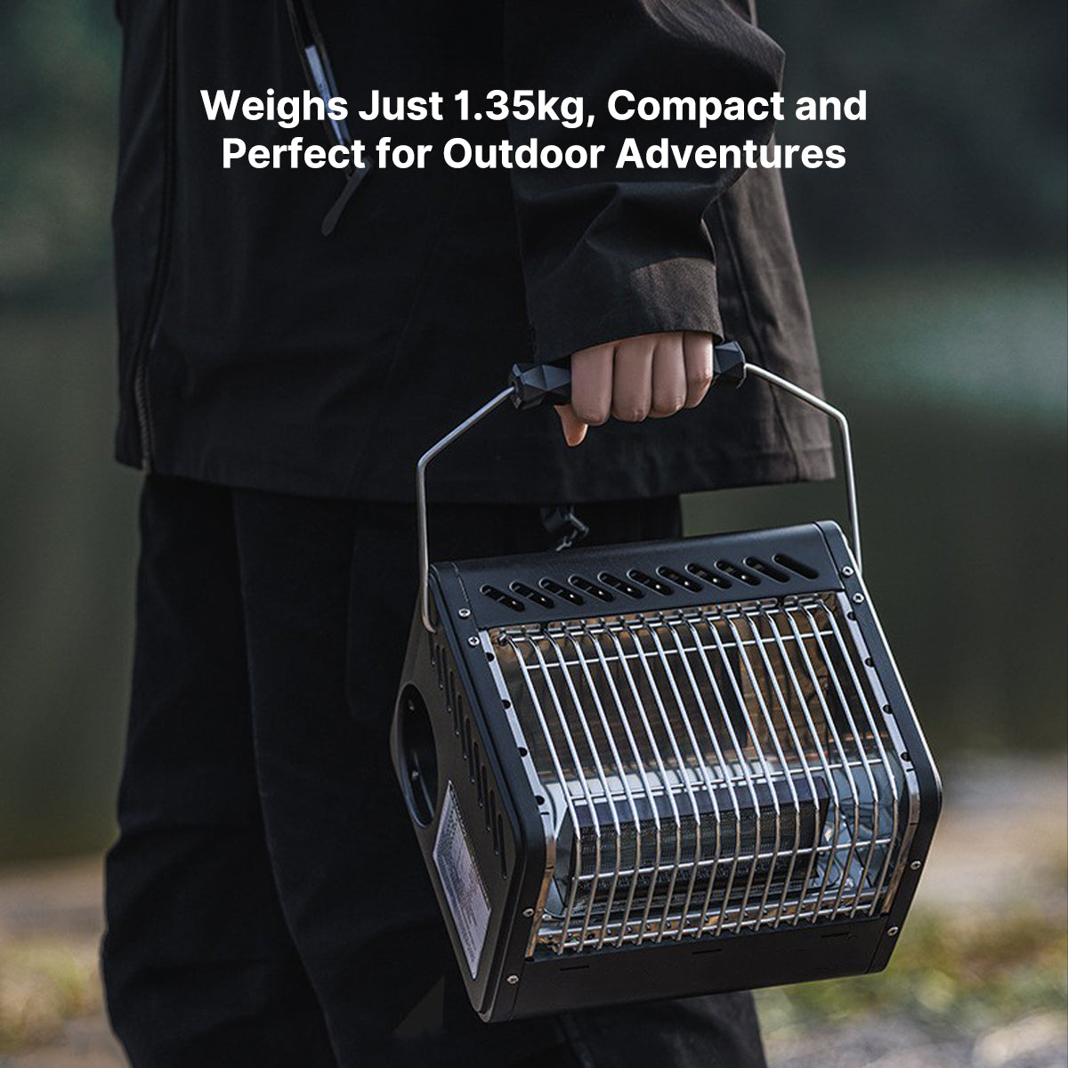 1500W Portable Outdoor Heater, Multi-Function with Boiling & Beverage Warming
