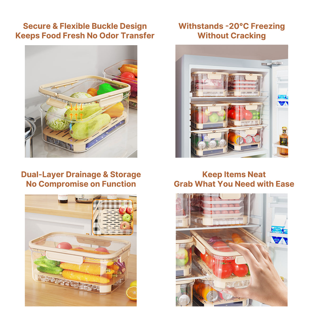 On-the-Go FreshBox - Portable & Leakproof Food Organizer