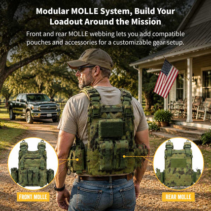 900D Tactical Vest – Adjustable MOLLE Quick-Release Carrier | Traverseon