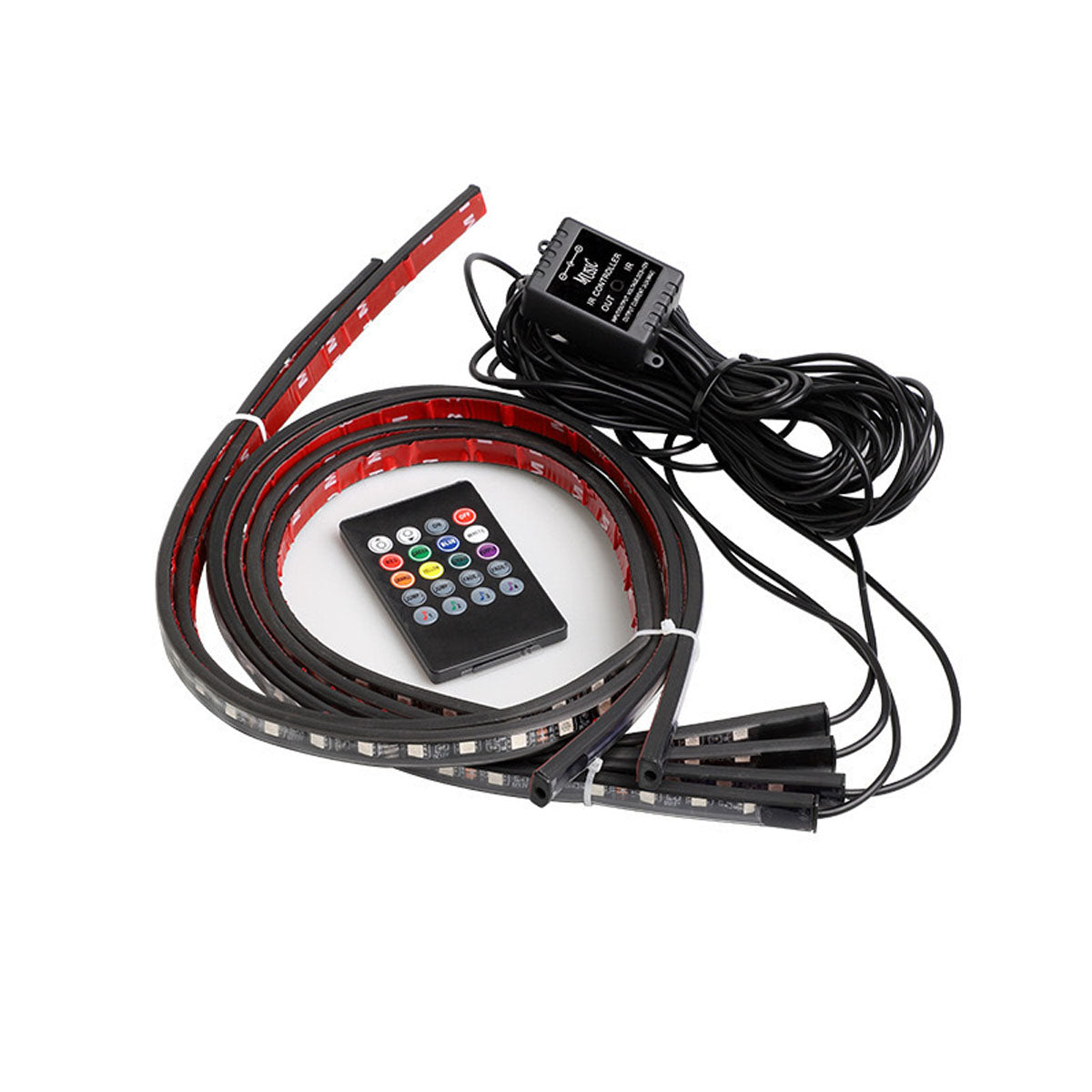 RGB Car Underglow Light Kit – 10W, APP & Remote Control