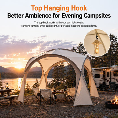 Family Dome Canopy Tent – 4–12 Person Sun Shelter, 10x10 & 14x14 ft | Traverseon