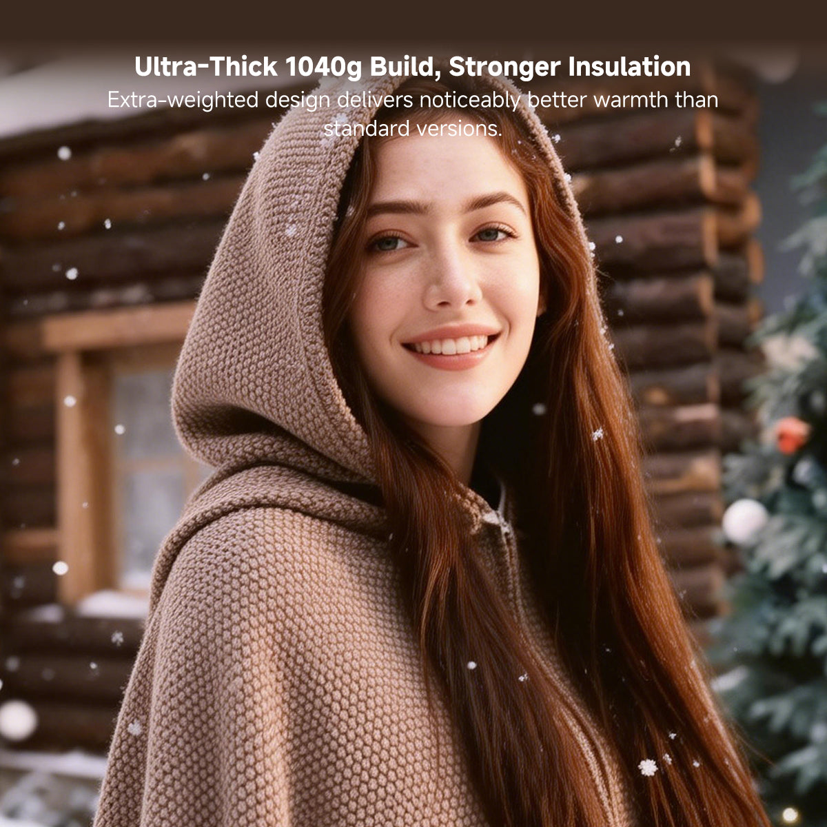 Cordless Graphene Heated Shawl – Hands-Free Wearable Warmth for Office & Home | Traverseon
