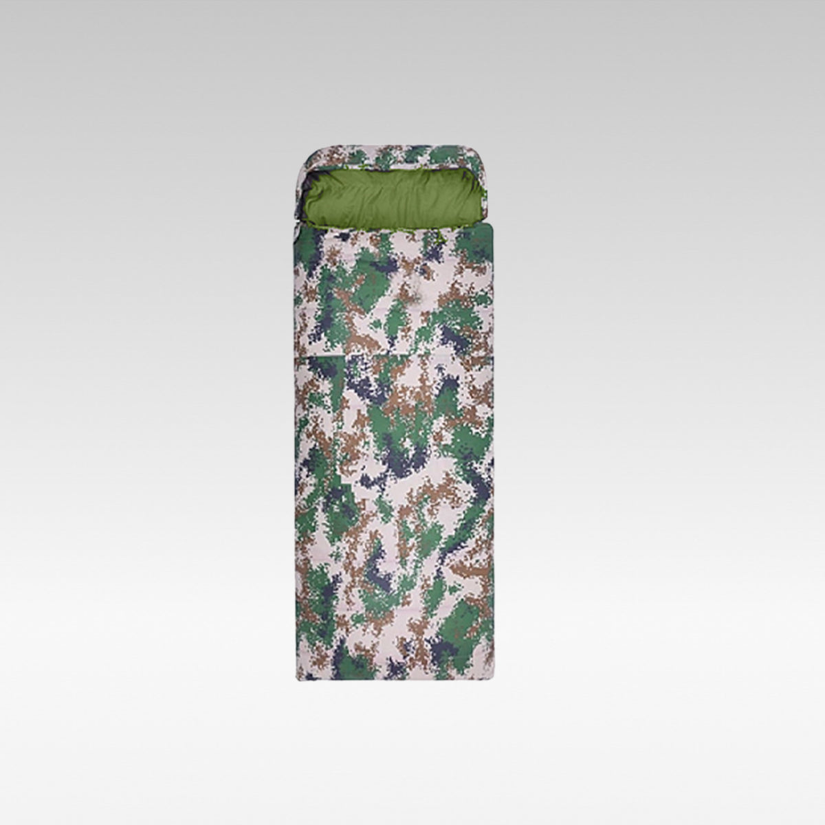 Camouflage Envelope-Style Single Sleeping Bag – Suitable for Temperatures Above -5°C