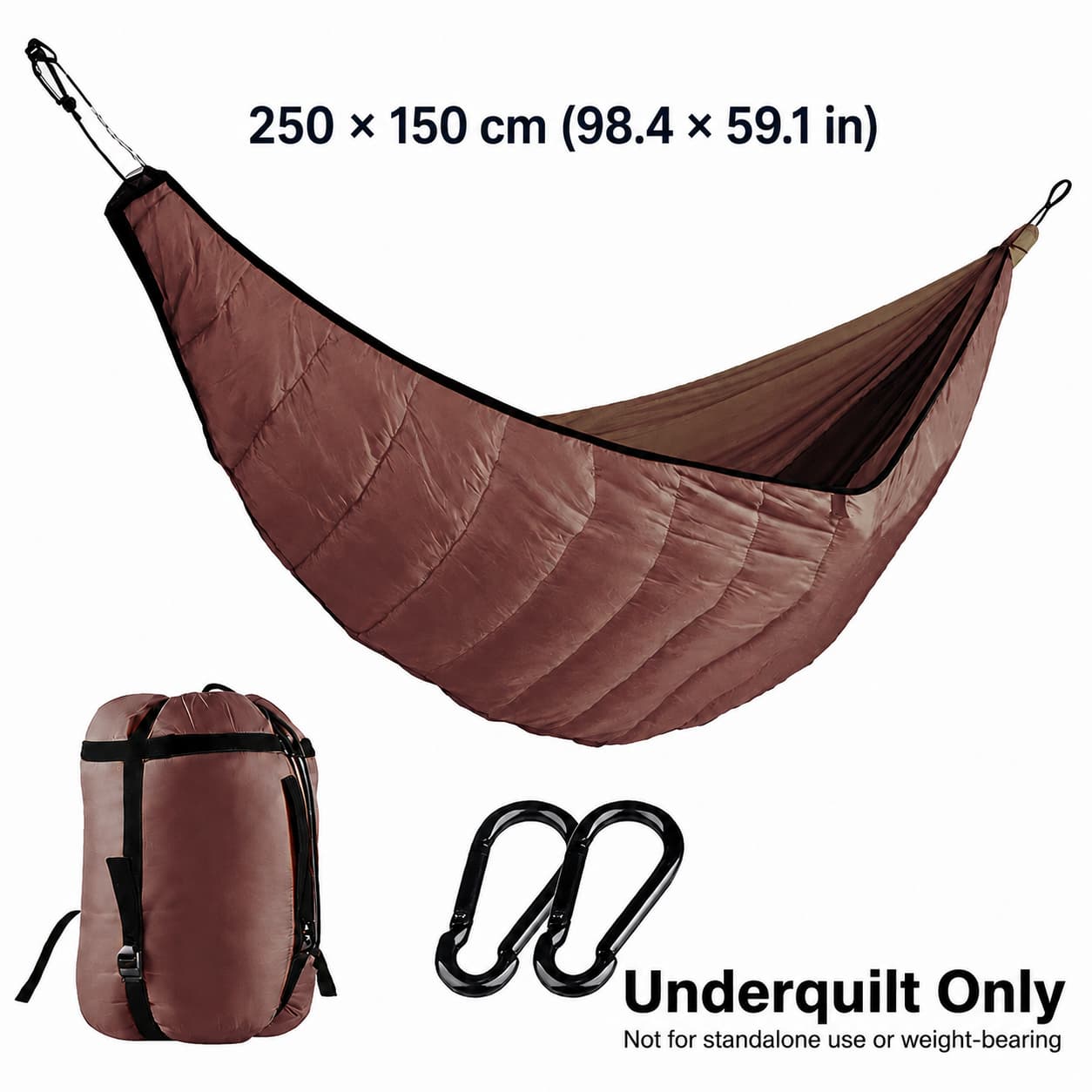 Camping Hammock Underquilt – 41–59°F, 2.76 lb Windproof Quilt | Traverseon