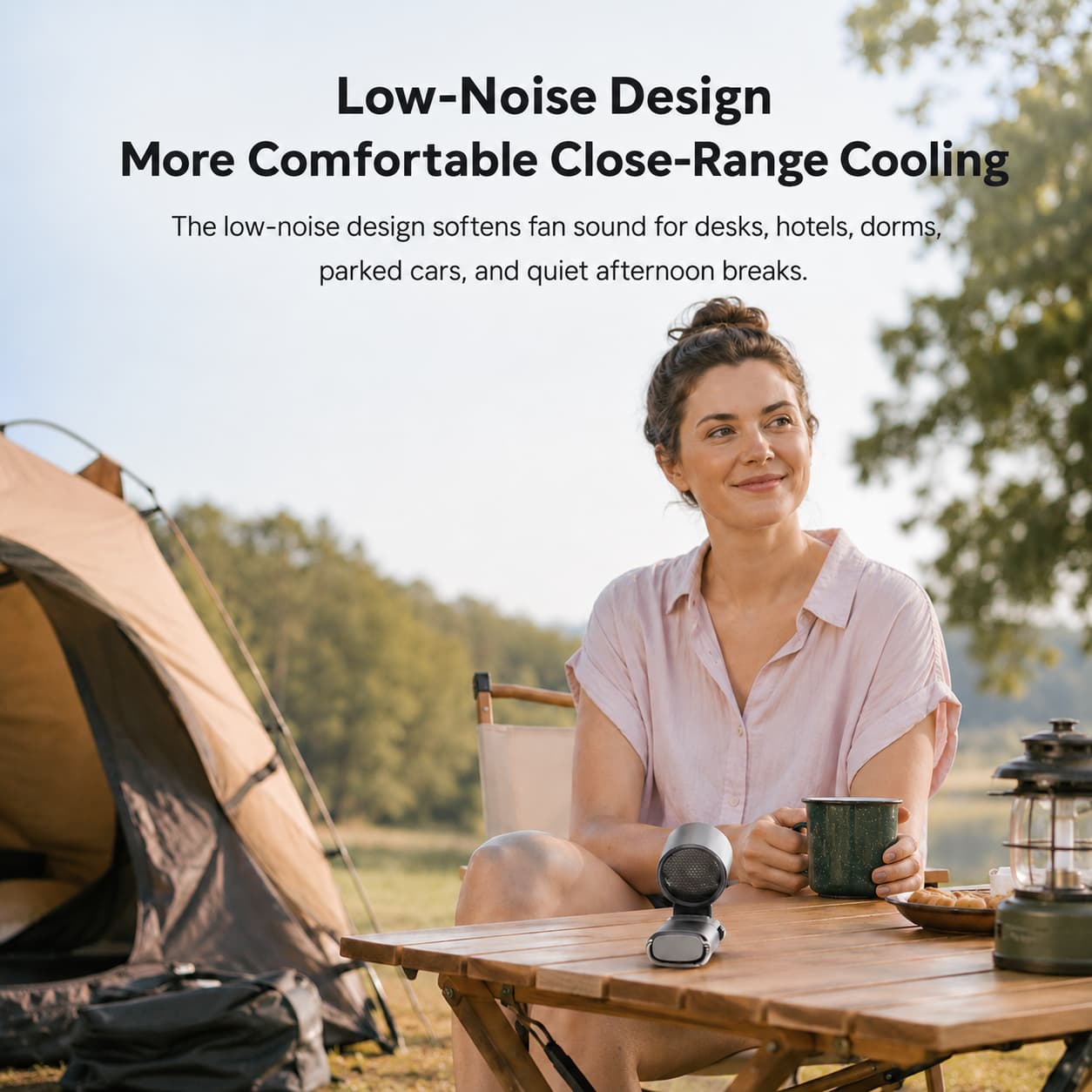 TEC Cooling Handheld Fan – 9000mAh Rechargeable Fan with Power Bank | Traverseon