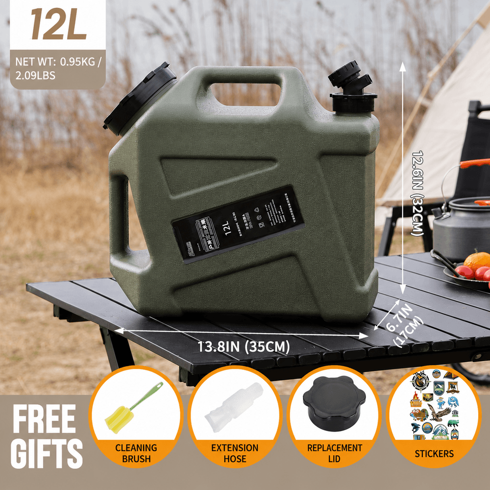 Portable Camping Water Container – Food-Grade Jug with Spigot | Traverseon