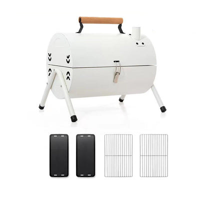 Portable Folding Charcoal Grill – 3-5 People Dual-Zone Roasting for Camping & Picnics
