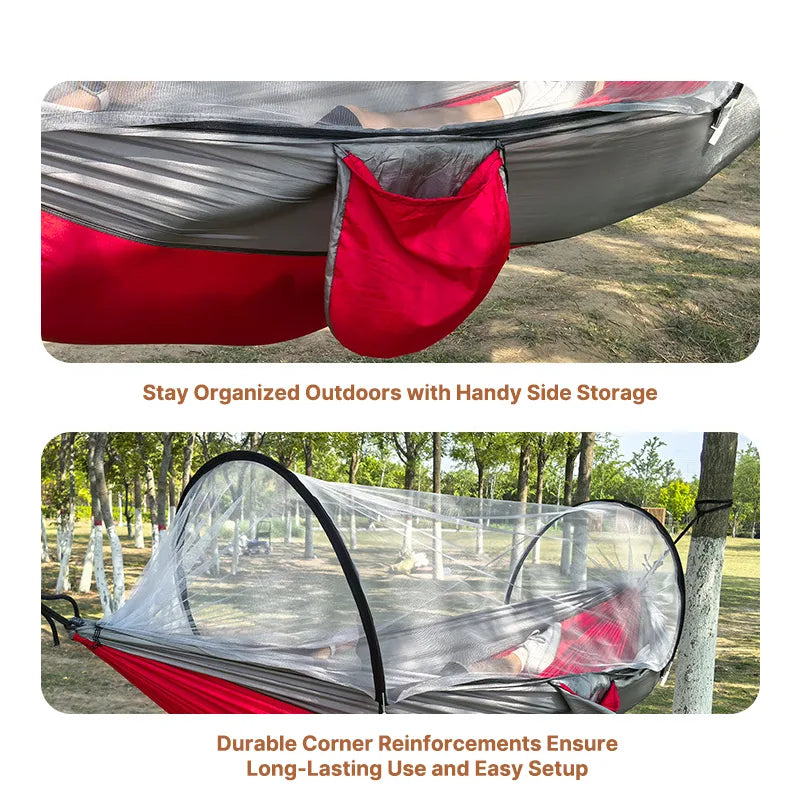 10s Setup Mosquito Hammock – Portable Camping Hammock with Net | Traverseon