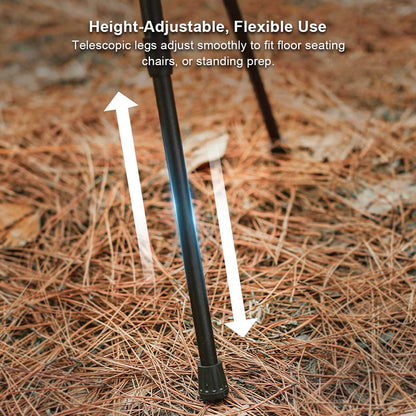 Aluminum Alloy Table – Small Round Portable Detachable Camping Outdoor | Traverseon