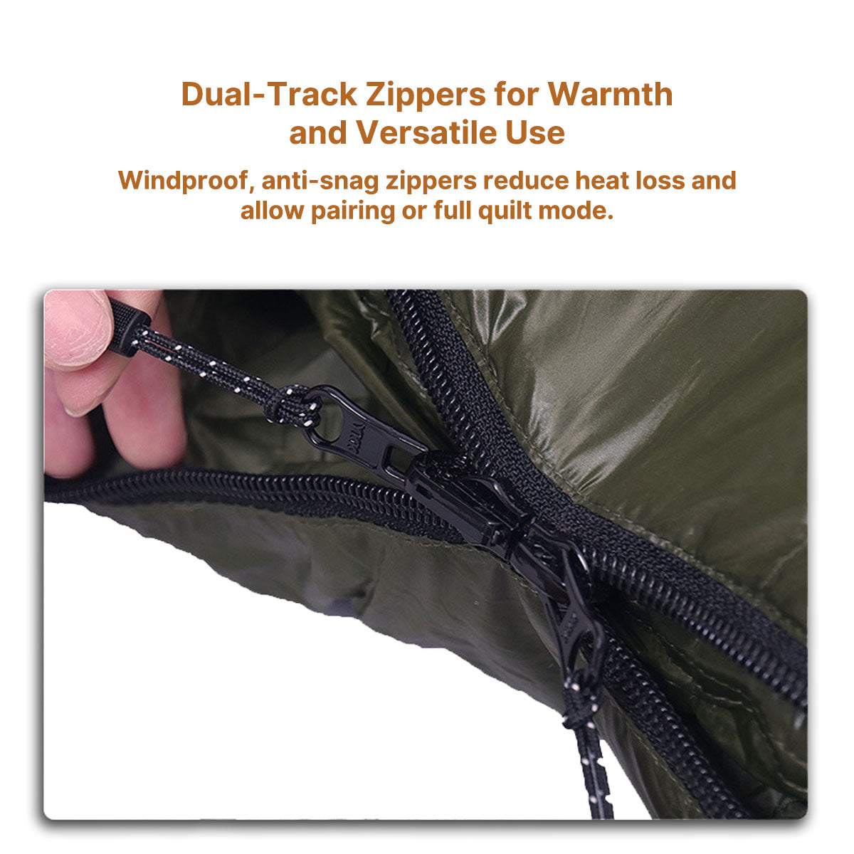 Down Mummy Sleeping Bag, -13°C Extreme Cold Weather Winter Bag