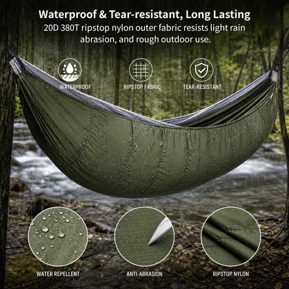 Camping Hammock Underquilt – 41–59°F, 2.76 lb Windproof Quilt | Traverseon