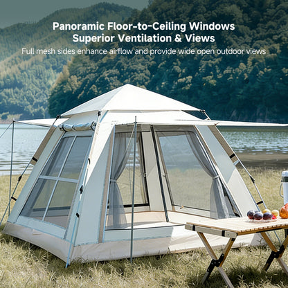 2-in-1 Automatic Pop Up Canopy & Camping Tent- Instant Setup，Versatile Shelter | Traverseon