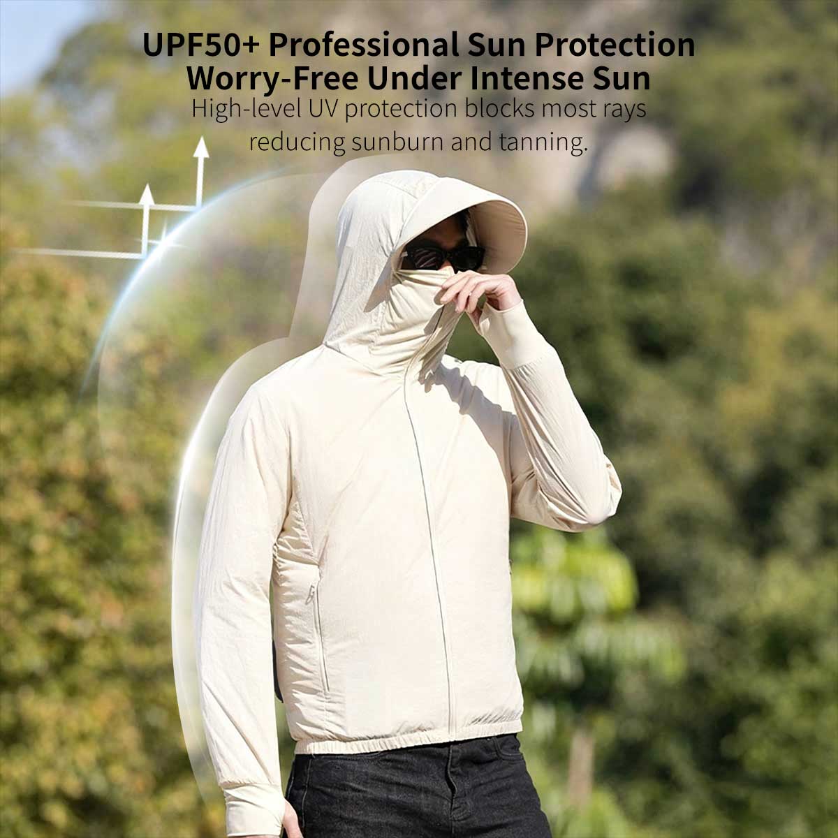 Cooling Fan Sun Protection Jacket – UPF50+ USB Outdoor Hoodie | Traverseon