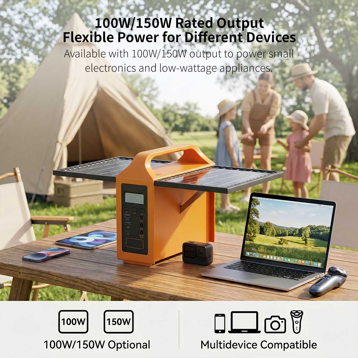 Portable Solar Power Station – 110V Camping Backup Battery | Traverseon