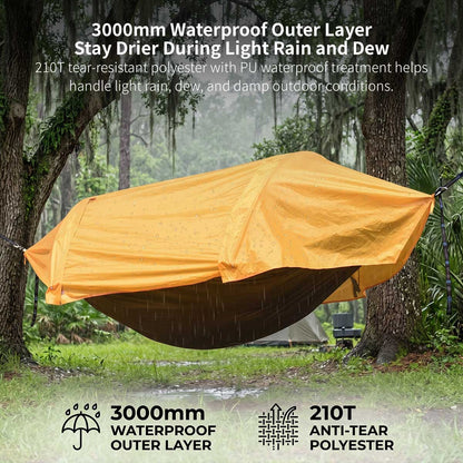 Camping Hammock Tent – Waterproof Mosquito Net Hammock | Traverseon