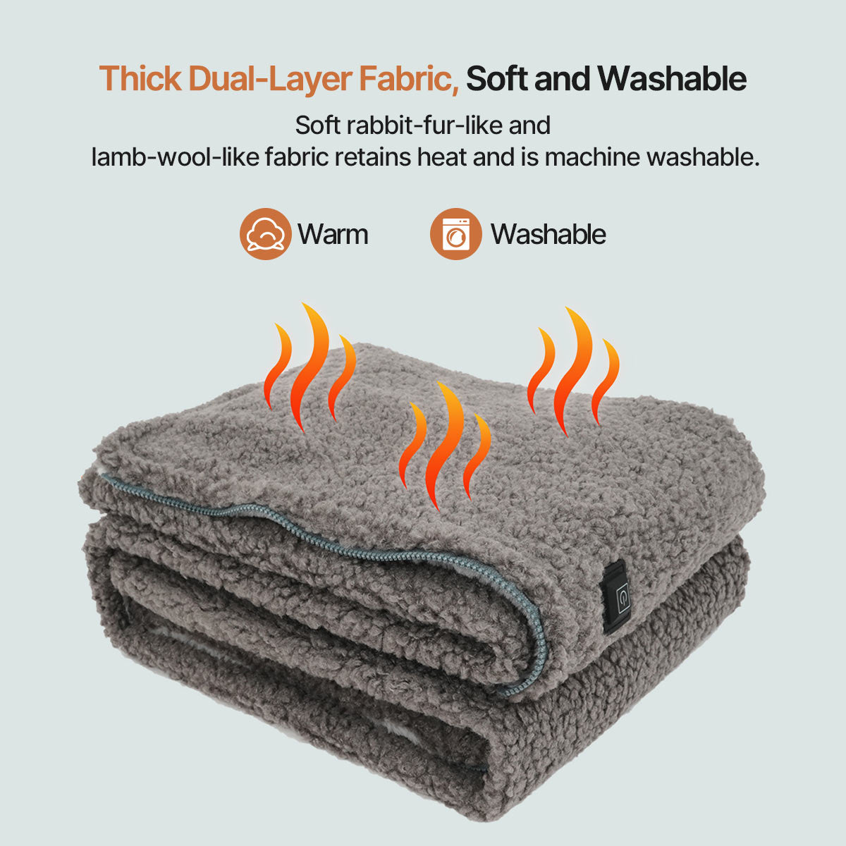 Heated Blanket Wearable USB-Powered – 3-Speed Temp, Washable for Camping | Traverseon