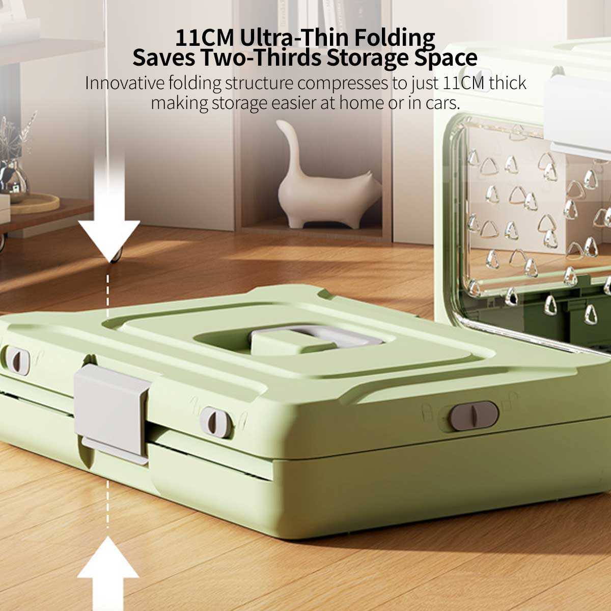 Foldable Pet Carrier – Airline-Approved Ventilated Safe Travel Crate for Airplane Car | Traverseon