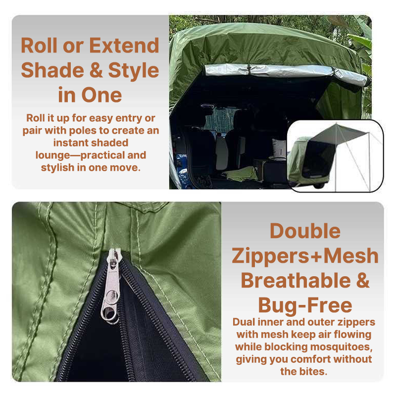 SUV Tailgate Shelter Tent – Portable & Waterproof Car Awning