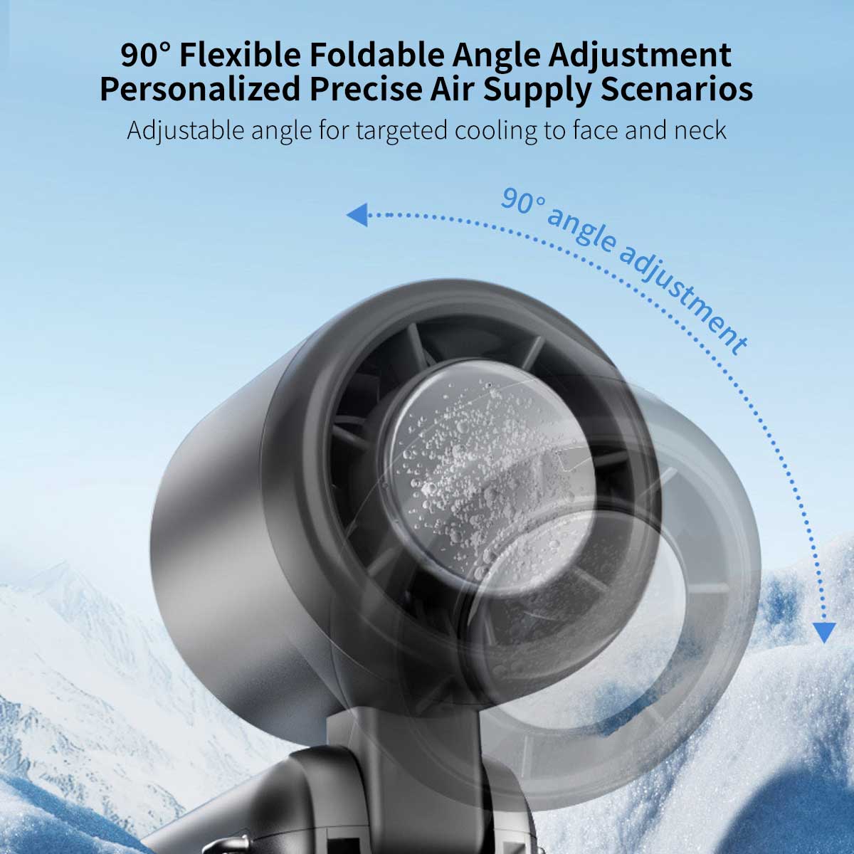 Portable Ice Cooling Fan – 4000mAh Rechargeable Mini Fan | Traverseon