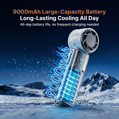 TEC Cooling Handheld Fan – 9000mAh Rechargeable Portable Fan | Traverseon