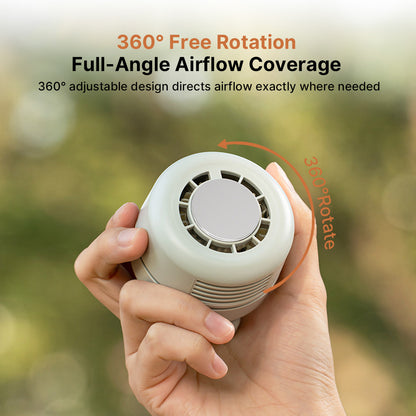 Portable Neck Cooling Fan – 1800mAh 3-Speed Icy Semiconductor Fan Outdoor | Traverseon
