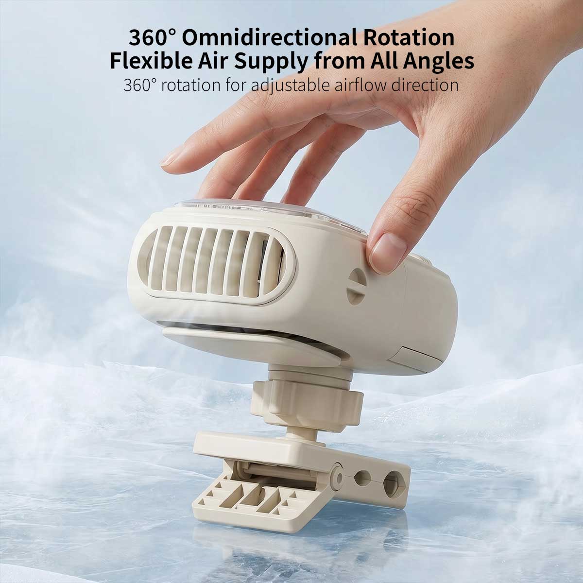 Portable Semiconductor Cooling Bladeless Fan – Clip-On USB Mini Fan | Traverseon