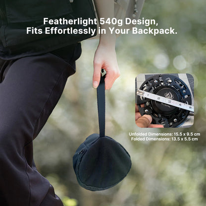 Traverseon Gas Camping Stove – 3800W Portable Windproof Outdoor Burner