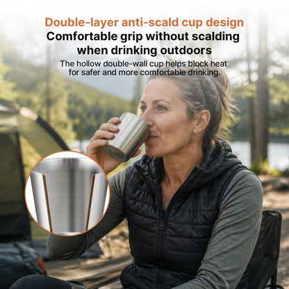 Camping Cookware Set – 2-3 Person Outdoor Pots & Tableware | Traverseon