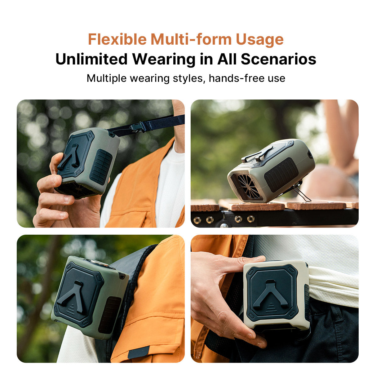 Wearable Waist Cooling Fan – Semiconductor Portable Clip Fan | Traverseon