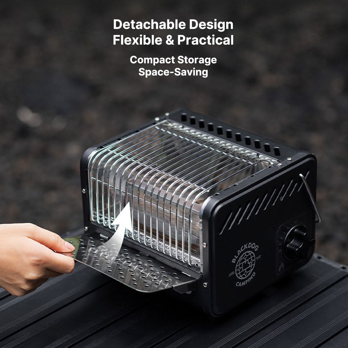 1500W Portable Outdoor Heater, Multi-Function with Boiling & Beverage Warming