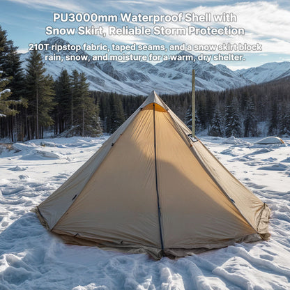 1–3 Person Hot Tent – Camp Stove Compatible|Traverseon