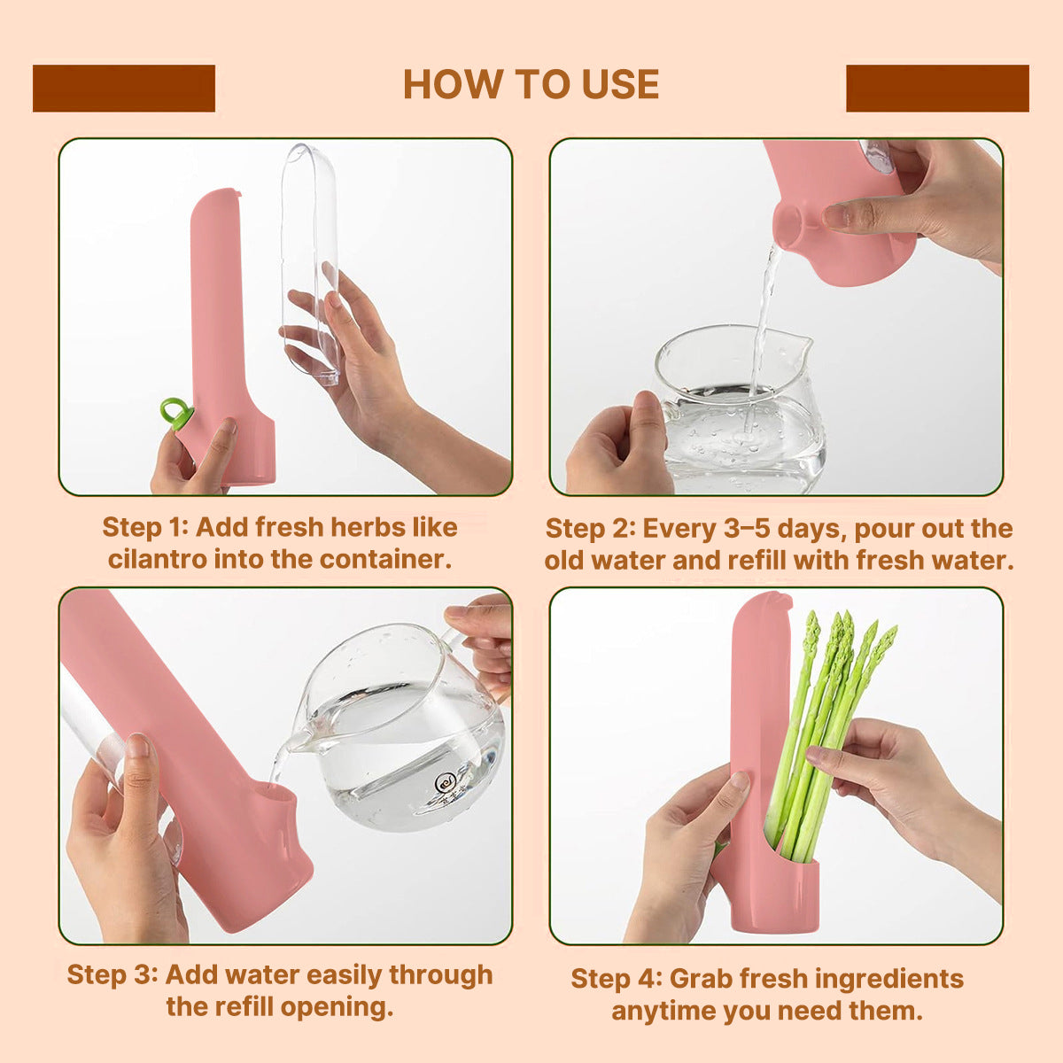 FreshKeep Herb & Veggie Storage Container