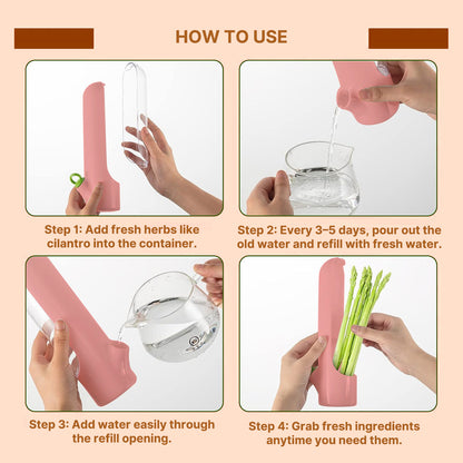 FreshKeep Herb & Veggie Storage Container