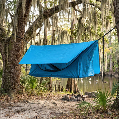 Anti-Mosquito Camping Hammock – 440 lb, 3000 mm Rain Tarp | Traverseon