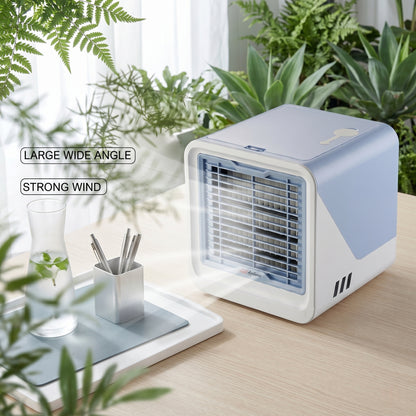 Mini Air Conditioner Fan – USB Portable Evaporative Cooler with Night Light | Traverseon