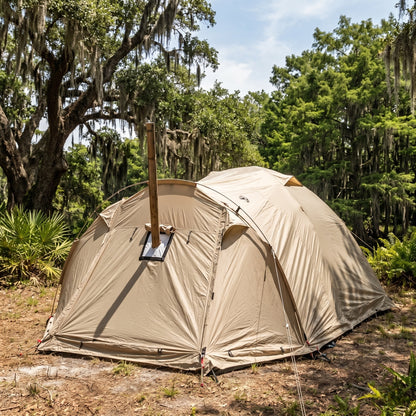 All-Season Family Hot Camping Tent with Stove Jack