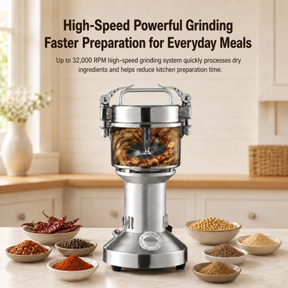 350g Electric Kitchen Grinder – High-Speed Spice & Grain Mill | Traverseon