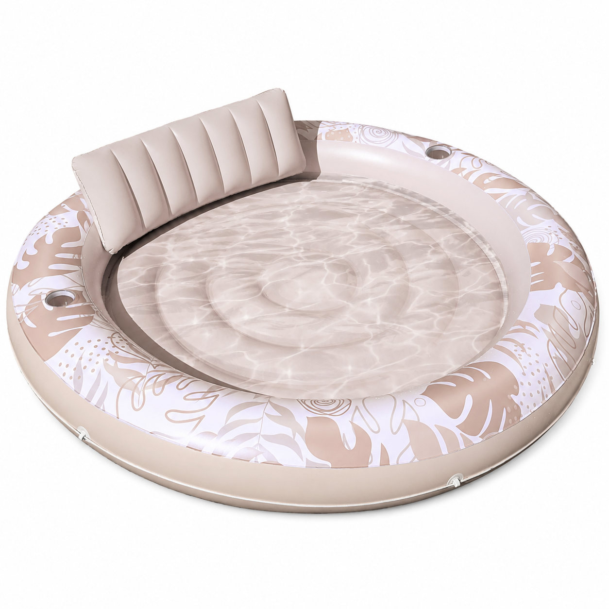 Inflatable Tanning Pool Lounger – 190 cm (75 in) 2-in-1 Pool Float | Traverseon