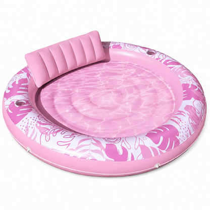 Inflatable Tanning Pool Lounger – 190 cm (75 in) 2-in-1 Pool Float | Traverseon