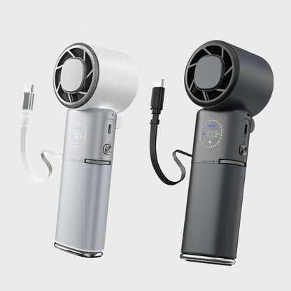 TEC Cooling Handheld Fan – Low-Noise 9000mAh Fan with Power Bank | Traverseon