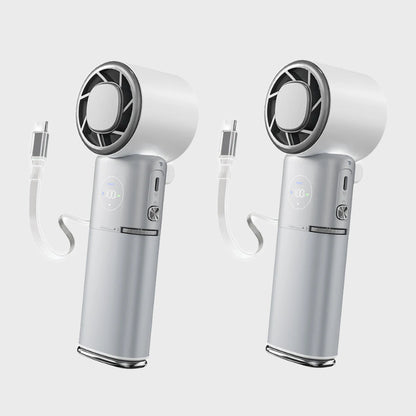 TEC Cooling Handheld Fan – Low-Noise 9000mAh Fan with Power Bank | Traverseon