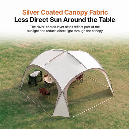 Family Dome Canopy Tent – 4–12 Person Sun Shelter, 10x10 & 14x14 ft | Traverseon