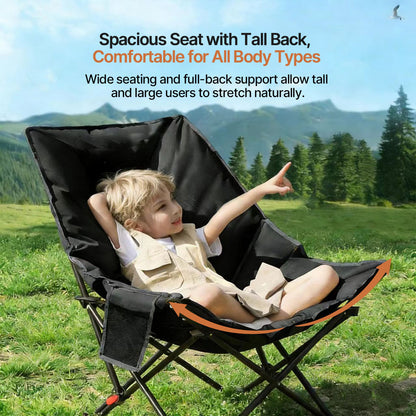 Outdoor Recliner Chair - Adjustable Gear Positions Foldable for Camping, Sports Events, Beach | Traverseon