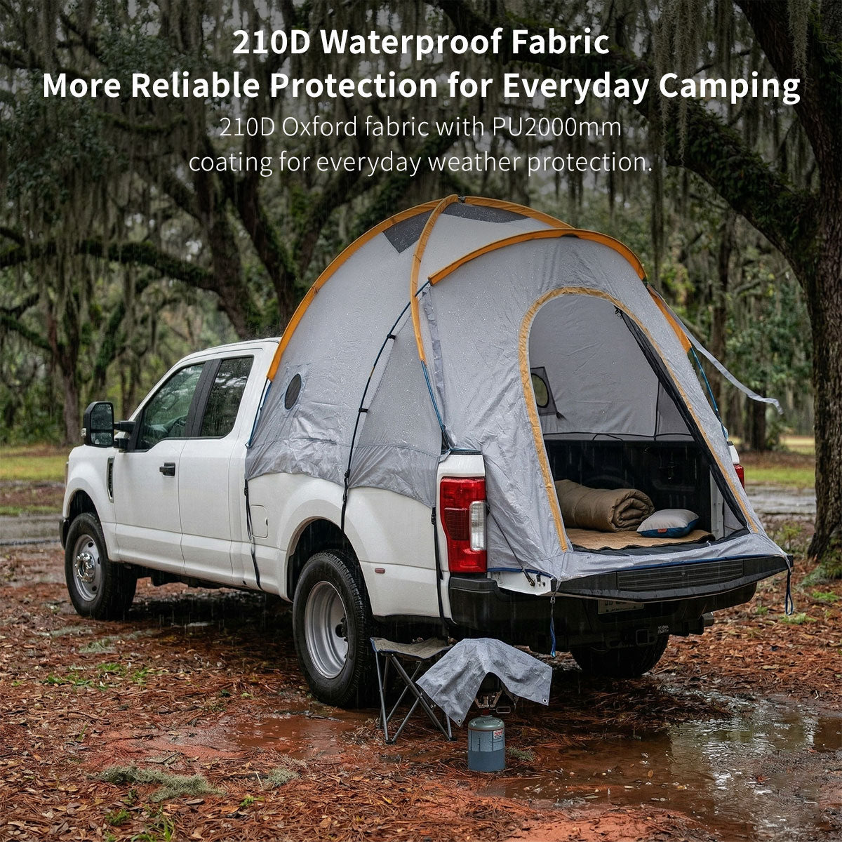 Pickup Truck Bed Tent with Rainfly – Waterproof Camping Shelter for 5.5–8 ft Beds | Traverseon