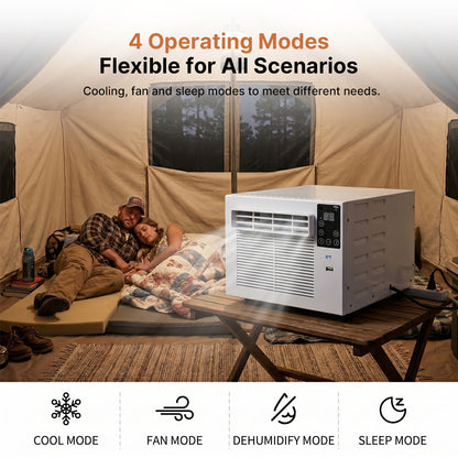 Portable Camping Air Conditioner – 2000BTU Plug-in Mini AC for Tent RV | Traverseon
