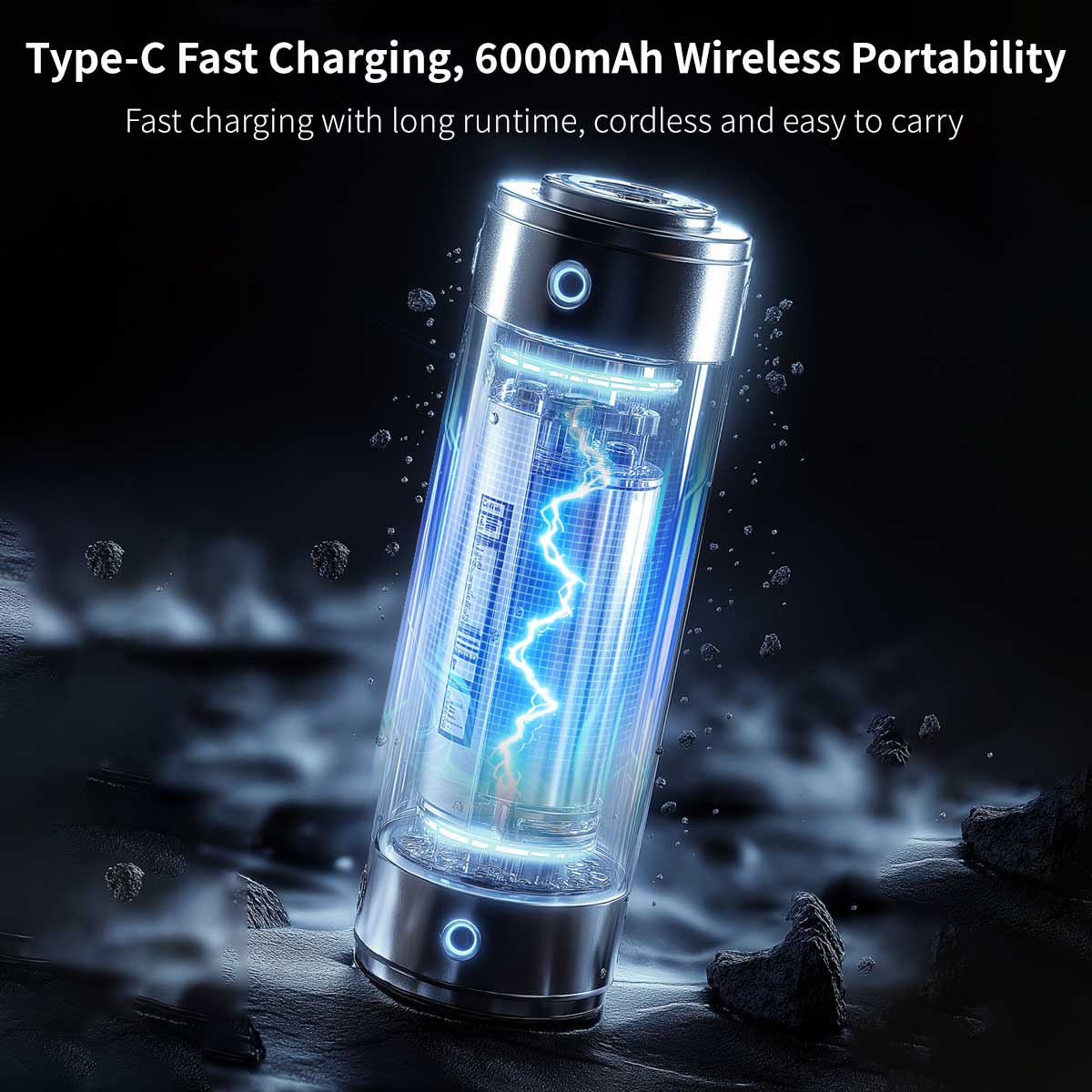 6-Speed Turbo Violence Fan, 2-in-1 Blow & Suction, 6000mAh Portable Blower with Emergency Tools|Traverseon