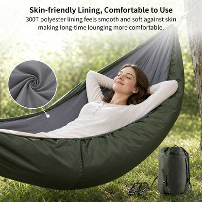 Camping Hammock Underquilt – 41–59°F, 2.76 lb Windproof Quilt | Traverseon