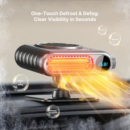 Portable 12V Fast-Heating Car Heater for Winter Driving & Defrosting
