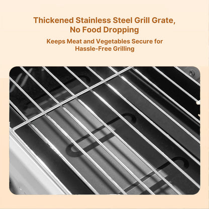 Portable Stainless Steel Grill – Foldable 3-7 People BBQ | Traverseon