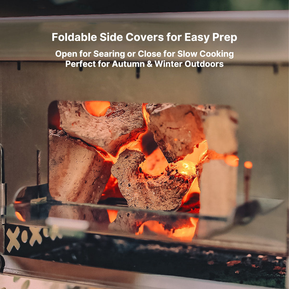 Portable Wood-Burning Stove – 930g Ultra-Light Card-Style  Foldable BBQ for Camping | Traverseon